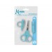 Set Tijera y Corta Uñas Azul KIOKIDS